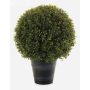 Basso cespuglio di bosso artificiale TOM in vaso, crossdoor, 53 cm, Ø 40 cm