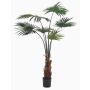 Palma artificiale a foglia rotonda SIRRAH, verde, 110 cm