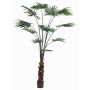 Palma artificiale a foglia rotonda SIRRAH, verde, 180 cm