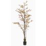 Albero artificiale Capucina SULLA, tronco artificiale, verde pesca, 210 cm