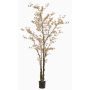 Albero artificiale Capucina SULLA, tronco artificiale, verde pesca, 245 cm