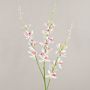Ramo di fiori artificiali orchidea Cymbidium MONDEGO, bianco-rosa, 95 cm