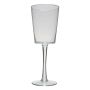 Vaso a stelo grande con piede KERRIN, con bolle, trasparente, 45cm, Ø17cm