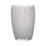 Vaso a sfera in vetro HENRY, grigio-granito, 20 cm, Ø14 cm