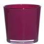 Vaso da piante in vetro ALENA, magenta, 11cm, Ø11,5cm