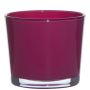 Vaso da piante in vetro ALENA, magenta, 12,5cm, Ø14,5cm