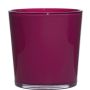 Vaso da piante in vetro ALENA, magenta, 19cm, Ø19cm