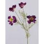Ramo decorativo di fiori di cosmea PRESTIOSA, viola-verde, 75 cm