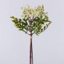 Ramo artificiale di sorbo ELNATAN in mazzo, frutti, bianco crema, 30 cm