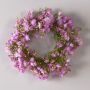 Corona artificiale di gypsophila LITAGO, rosa-viola, Ø 20 cm