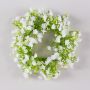 Corona artificiale di gypsophila LITAGO, bianca, Ø 20 cm