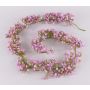 Ghirlanda artificiale di gypsophila LITAGO, rosa-viola, 180 cm