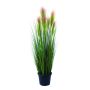 Stipa di plastica POLINA con pannocchie, verde, 90cm