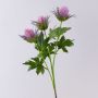 Ramo di fiori finto cardo ERKENHILDE, lilla, 65cm