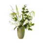 Mazzo di fiori artificiali FEME, bianco, 100cm, Ø35cm