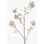 Ramo artificiale ciliegio ornamentale SLIRKO con fiori, rosa chiaro, 115 cm