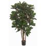 Pianta artificiale Schefflera ZULEIKA, tronchi veri, verde, 120cm
