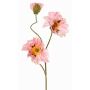 Ramo di papavero artificiale PEJA, rosa, 90cm, Ø11-13cm