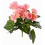Begonia artificiale BIRMA su bastone, rosa, 20cm, Ø3-5cm