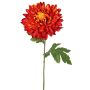 Crisantemo artificiale DELPHINA, arancione scuro, 65 cm, Ø 14 cm