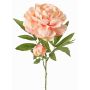 Peonia artificiale WARDUAN, Eco Collection, salmone, 65cm, Ø15cm
