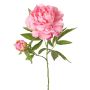 Peonia artificiale WARDUAN, Eco Collection, rosa, 65 cm, Ø 15 cm