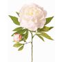 Peonia artificiale WARDUAN, Eco Collection, bianca, 65cm, Ø15cm