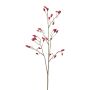 Ramo artificiale di rosa selvatica ZORLEN con bacche di rosa canina, rosso, 90cm