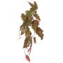 Pianta artificiale Begonia palmata OANFIR, bastoncino, pendente, rosa-verde, 90 cm