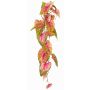 Anthurium artificiale MANFYR, bastoncino, pendente, rosa-verde, 90cm