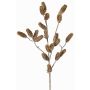 Ramo di abete decorativo LONGIH con pigne, marrone-bianco, 95cm