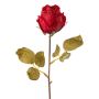 Fiore artificiale rosa GROLK, effetto secco, rosso, 45 cm