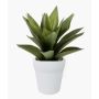 Agave finto DESIREE, in vaso di terracotta, verde, 30cm, Ø25cm