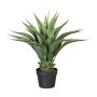 Pianta artificiale succulenta Agave americana GLURM in vaso decorativo, verde-grigio, 55 cm