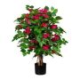 Albero artificiale Bougainvillea WINDEF con fiori, tronco naturale, crossdoor, cerise, 100 cm