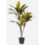 Pianta artificiale Cordyline MEIKE, tronchi artificiali, vaso decorativo, verde, 105 cm