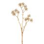 Ramo artificiale Aralia da appartamento KLORIM con fiori, oro, 35 cm