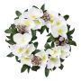 Ghirlanda decorativa rosa di Natale FOGRA, pigne, bianca, Ø30cm