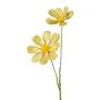 Ramo decorativo margherita BOLHIN, verde metallizzato, 55 cm