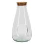 Terrario in vetro ALVYS con tappo in sughero, riciclato, trasparente, 27 cm, Ø 14 cm