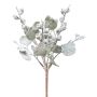 Pianta artificiale eucalipto ZORHEN, bastoncino, frutti, congelato, verde-grigio, 28 cm