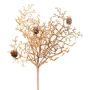 Ramo decorativo corallo AGAMS con pigne, marrone, 30 cm
