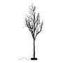 Tronco artificiale senza foglie GLOVIR su base, LED, con rami, nero, 105 cm