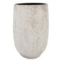 Vaso in ceramica VEMIL, screziato, bianco, 50cm, Ø29cm
