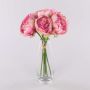 Mazzo di peonie artificiali LISSADA, rosa-rosa, 30 cm