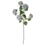 Fiore decorativo Palla di neve SINDARA, viola-bianco, 85 cm