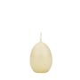 Candele a uovo LEONITA, color crema, 6 cm, 4,5 cm, 7 h - Made in Germany