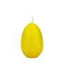 Candele a forma di uovo di Pasqua LEONITA, gialle, 9 cm, 6 cm, 16 h - Made in Germany