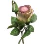 Rosa artificiale BARIADY, viola-verde, 35 cm