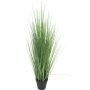 Erba finta di panicum virgatum LIFANG in vaso decorativo, verde, 85cm